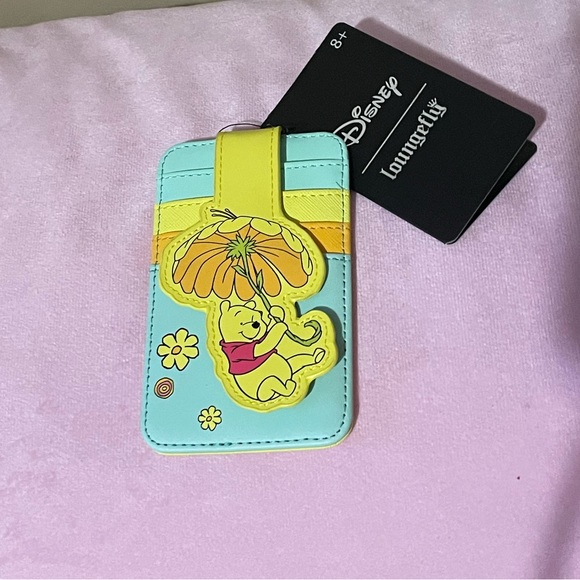 Loungefly Winnie the Pooh mini backpack and cardholder wallet set new with tags - Picture 3 of 5